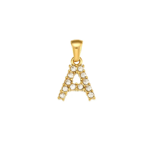 Gold Letters Chain Pendant