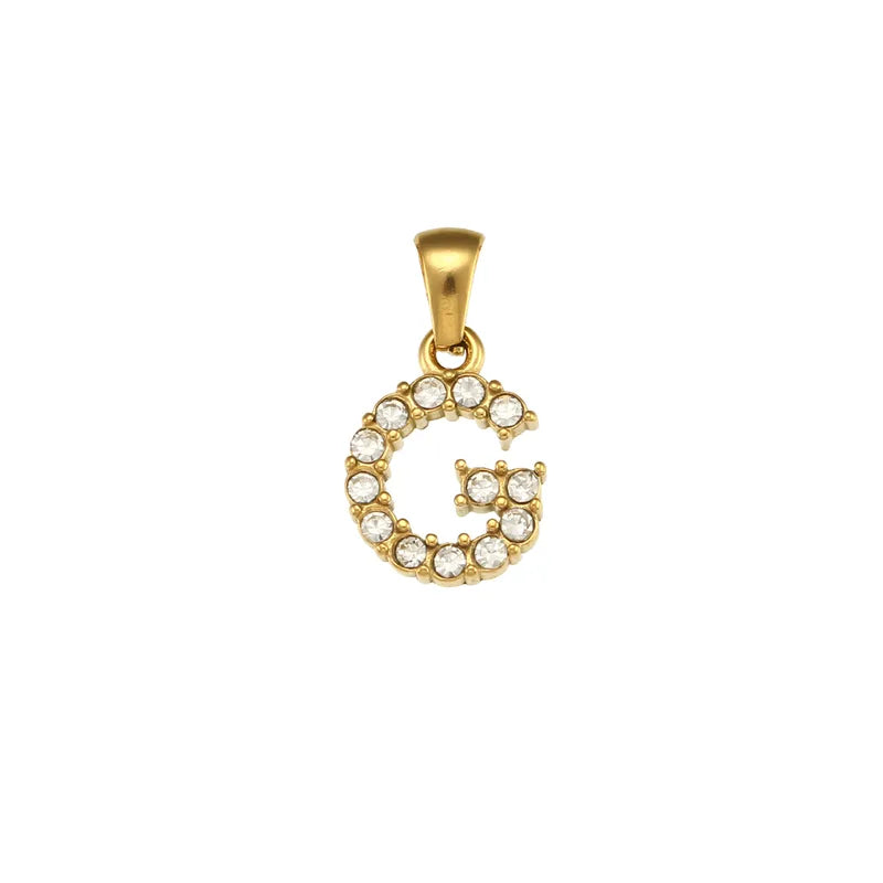 Gold Letters Chain Pendant