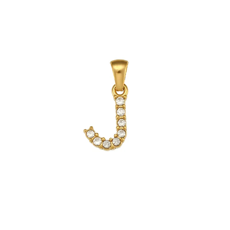 Gold Letters Chain Pendant