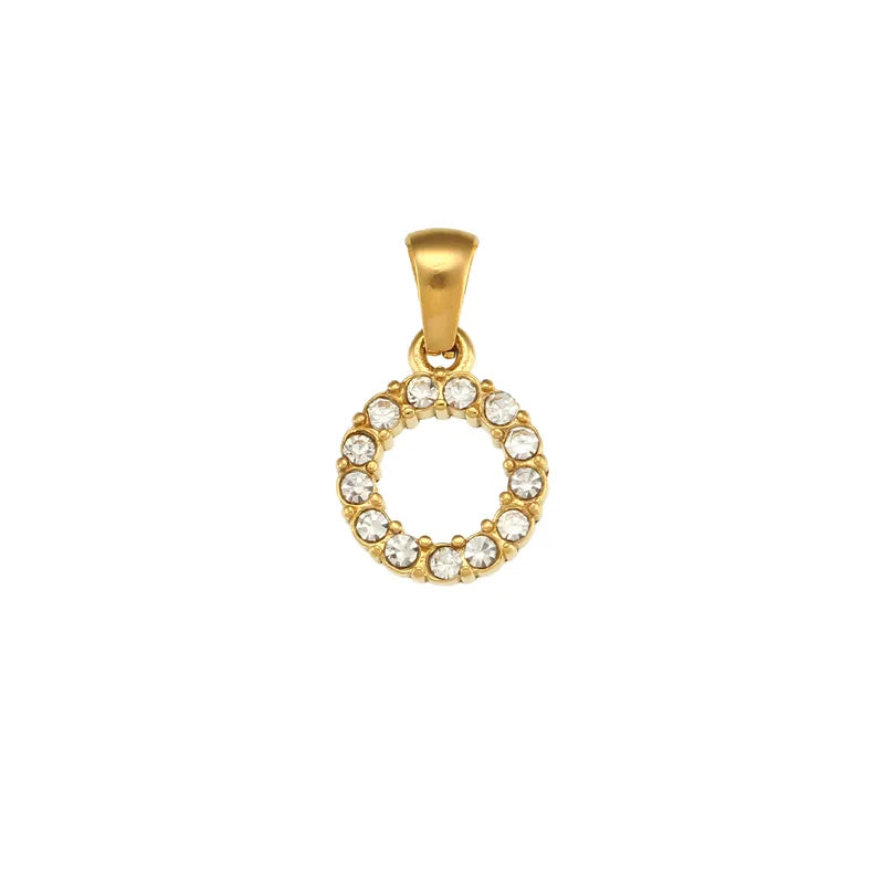 Gold Letters Chain Pendant