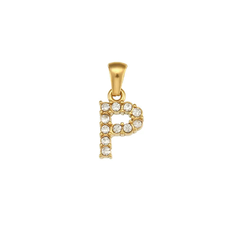 Gold Letters Chain Pendant