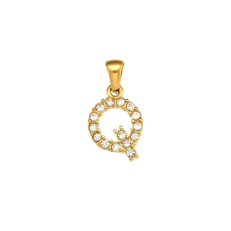 Gold Letters Chain Pendant