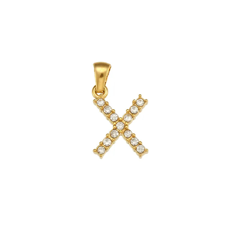 Gold Letters Chain Pendant