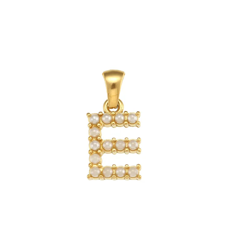 Gold Letters Chain Pendant