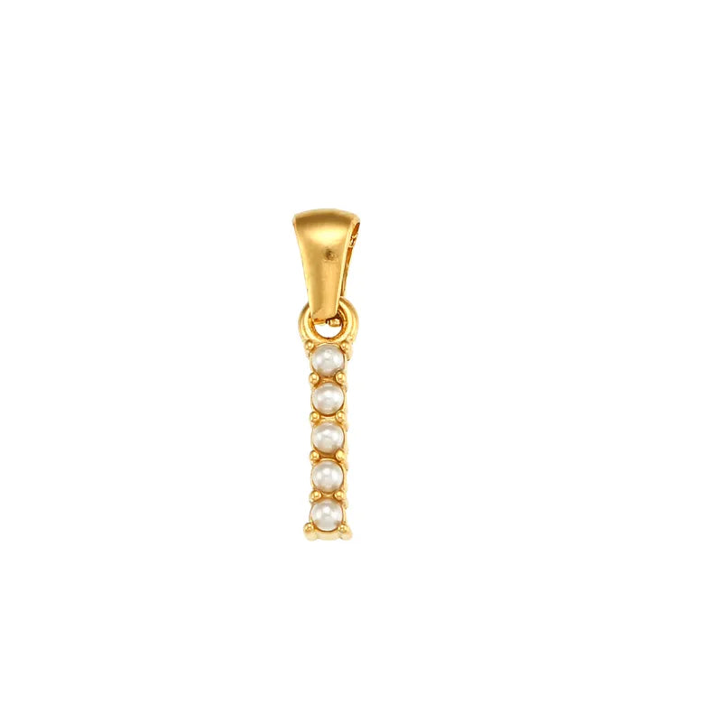 Gold Letters Chain Pendant