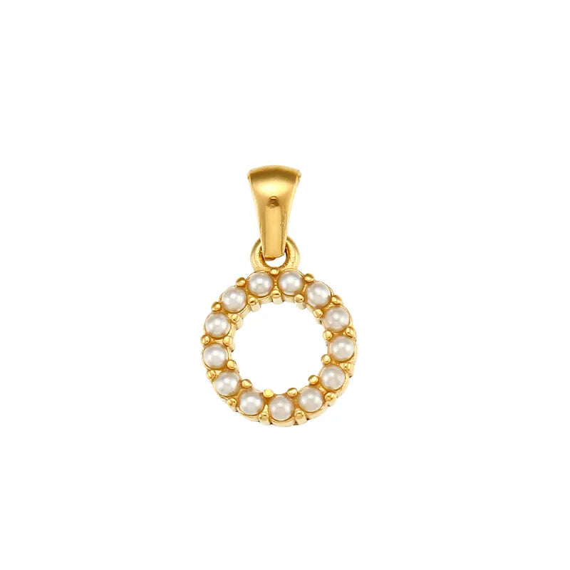 Gold Letters Chain Pendant