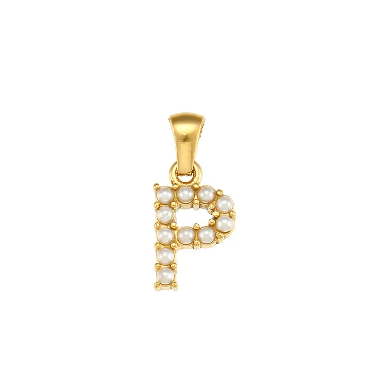 Gold Letters Chain Pendant