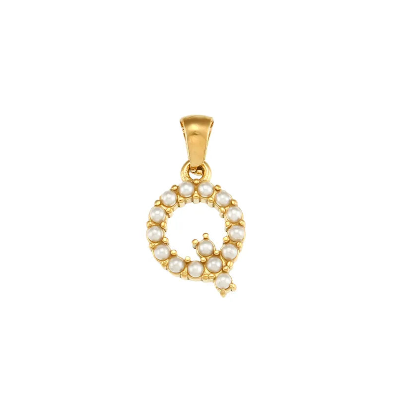 Gold Letters Chain Pendant