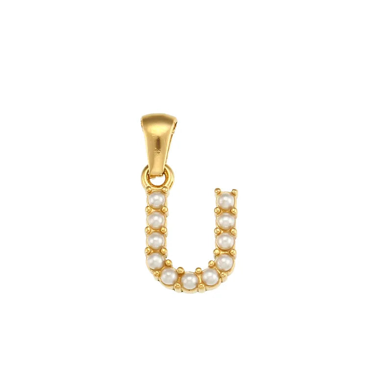 Gold Letters Chain Pendant