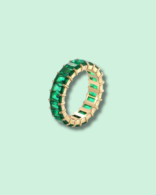 Green Beso de Color Ring